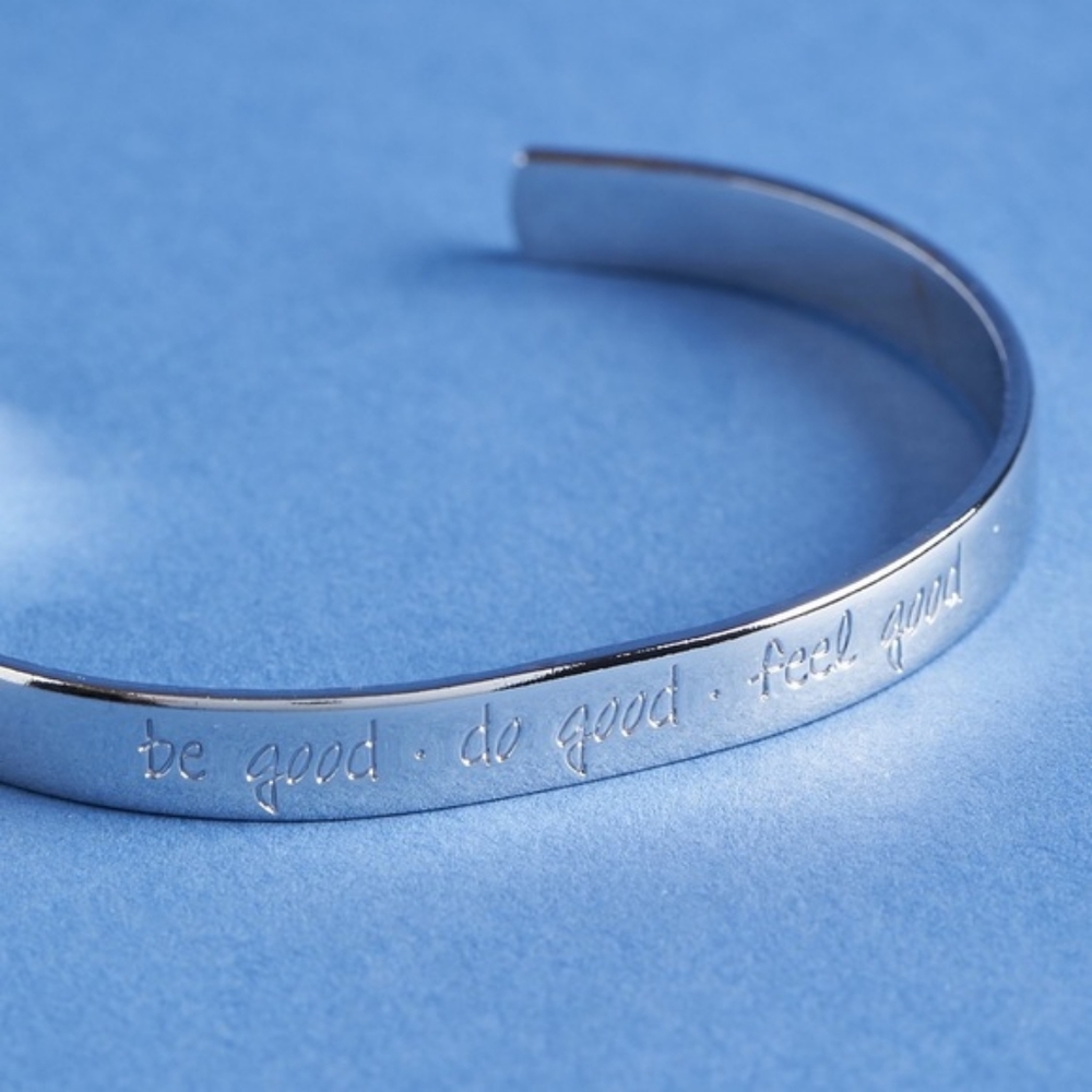 Samantha Faye Silver Inspirational Cuff